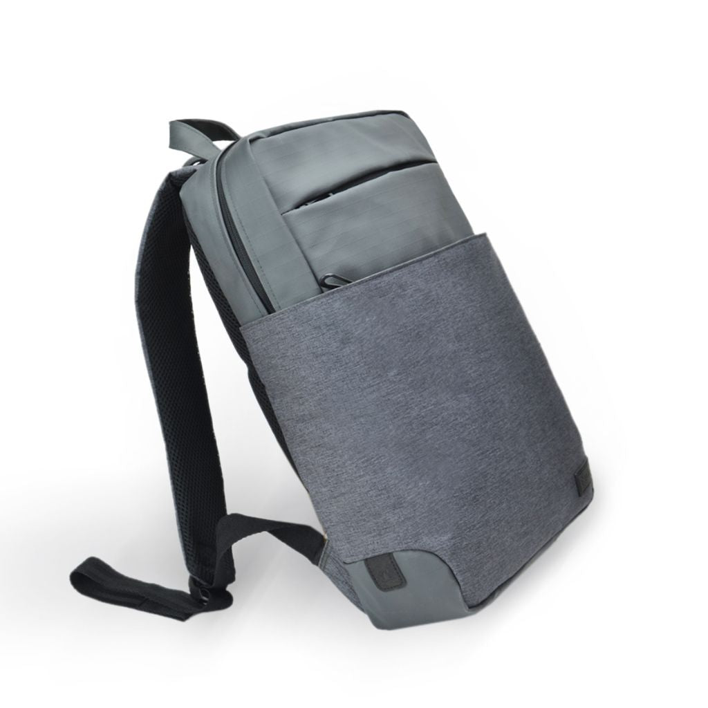 Evol Byron 15.6 Inch Laptop Business Backpack for Men & Women - Water Resistant Grey Computer Bag for Work, Travel & College - Fits Up to 15.6 Inch Notebook
