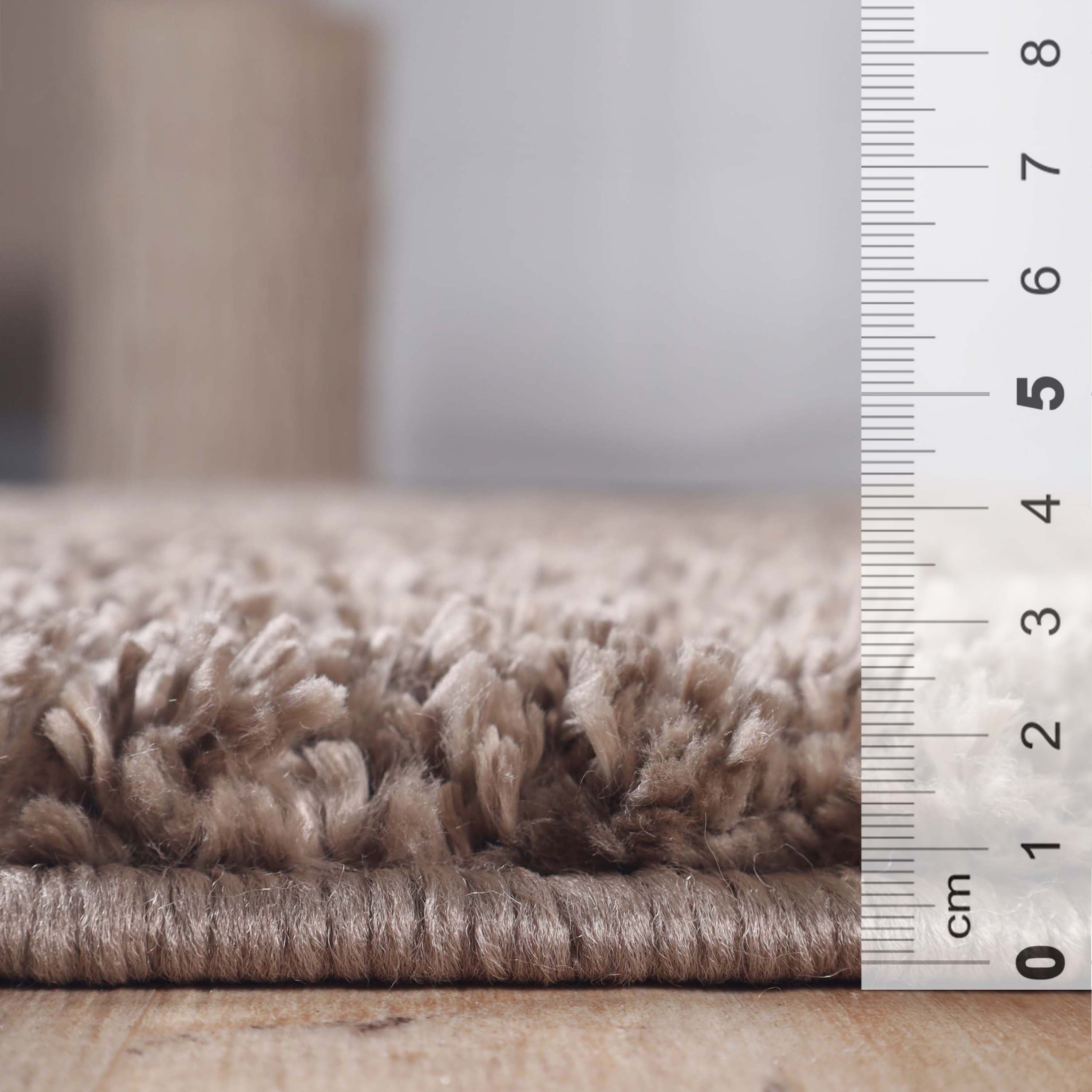 Berlin Solid Indoor Plush Shag Runner Rug - Soft Area Rug for Living Room, Bedroom, Nursery - Non-Slip Comfortable Floor Mat for Home Decor
