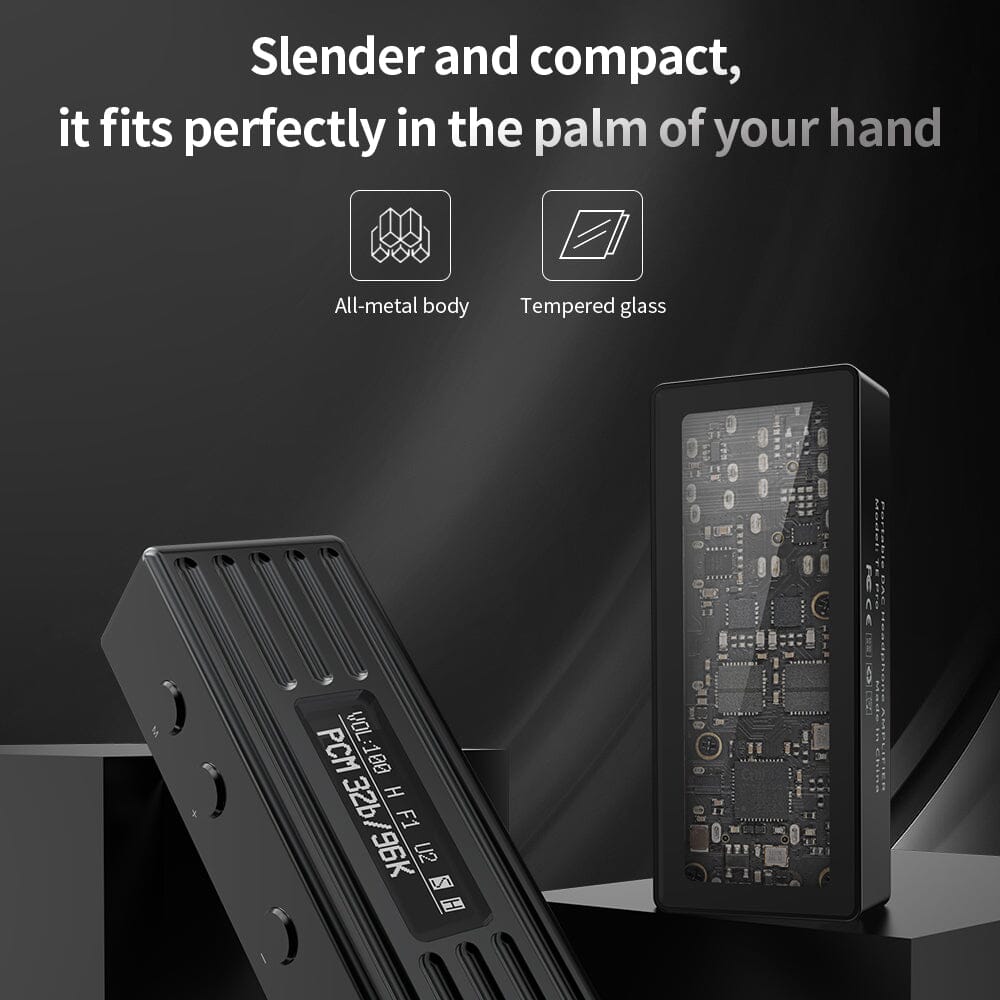 TRN TE Pro CS43198 USB 2.0 Portable HiFi DAC/AMP Headphone Amplifier - High Resolution Audio for Music Lovers, Audiophiles & Travel Use