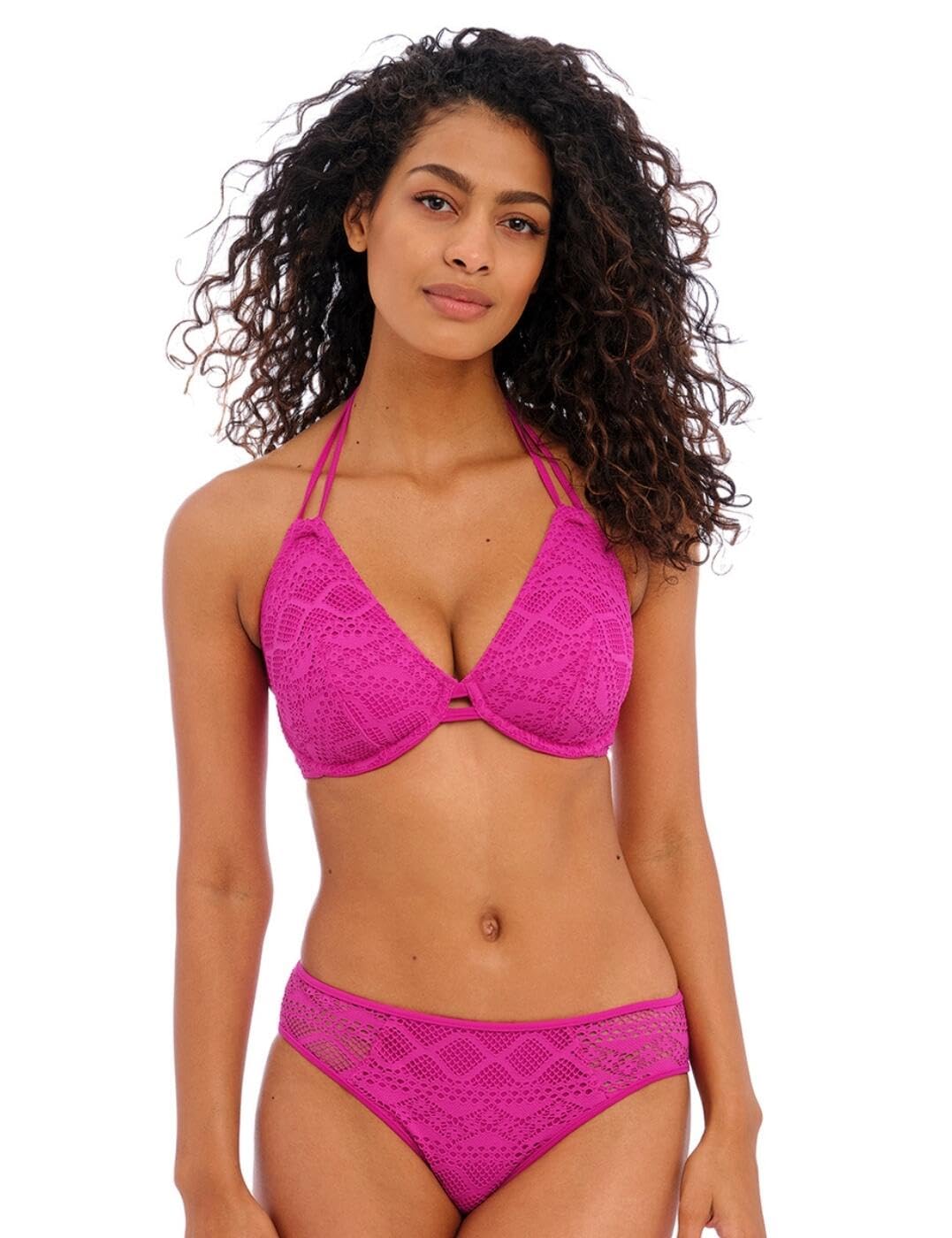 Freya Women's Standard Sundance Crochet Hipster Swim Brief Bikini Bottom - Stylish & Comfortable Beachwear for Pool, Vacation & Summer Activities (3976)