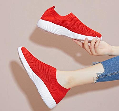 Women's Slip On Sneakers - Breathable Mesh Casual Walking Shoes for Women | Lightweight Tennis Shoes for Gym, Running & Everyday Wear