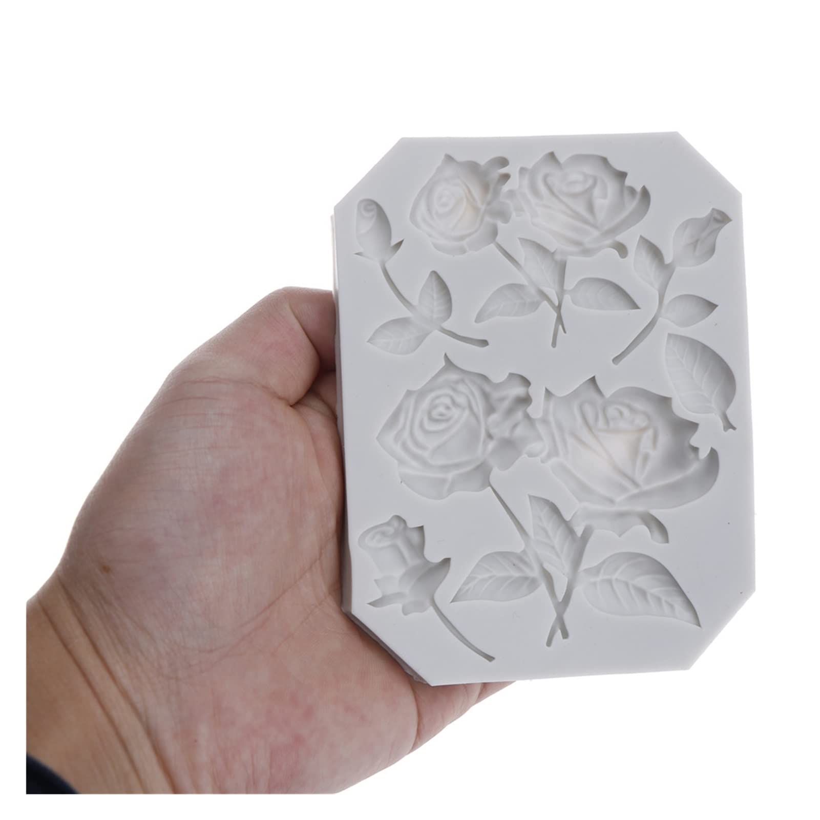 Rose Flower Silicone Mold for Cake Decorating - Fondant, Chocolate & Sugarcraft Rose Shaped Molds - Perfect for Wedding Cakes, Cupcakes, Birthday Cakes & DIY Dessert Decorations