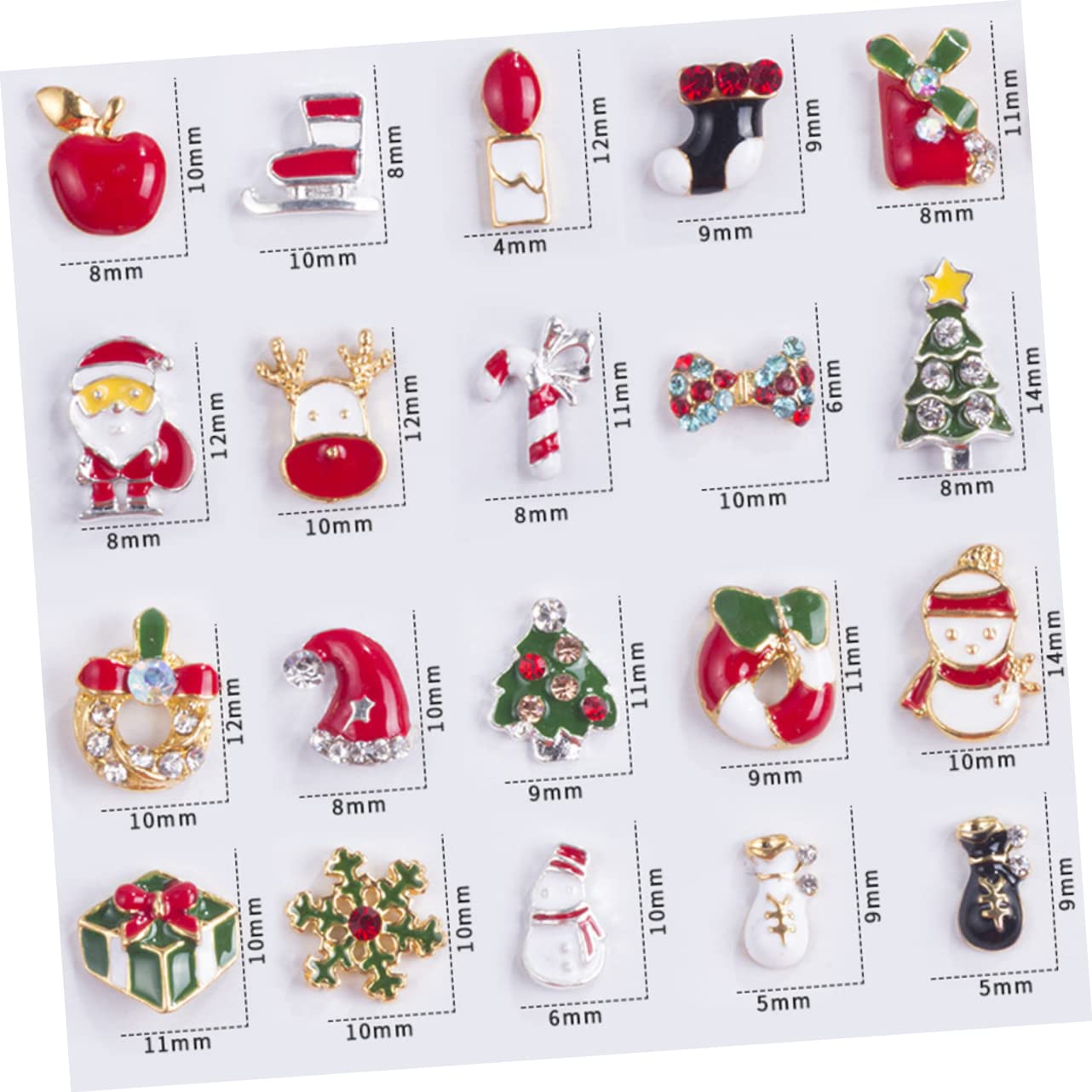 BIUDECO 3 Sets Christmas Nail Art Stickers - Holiday Nail Decals for Women, 60pcs Festive Nail Decorations with Christmas Theme Designs - Perfect for Parties, Gifts & Winter Nail Art