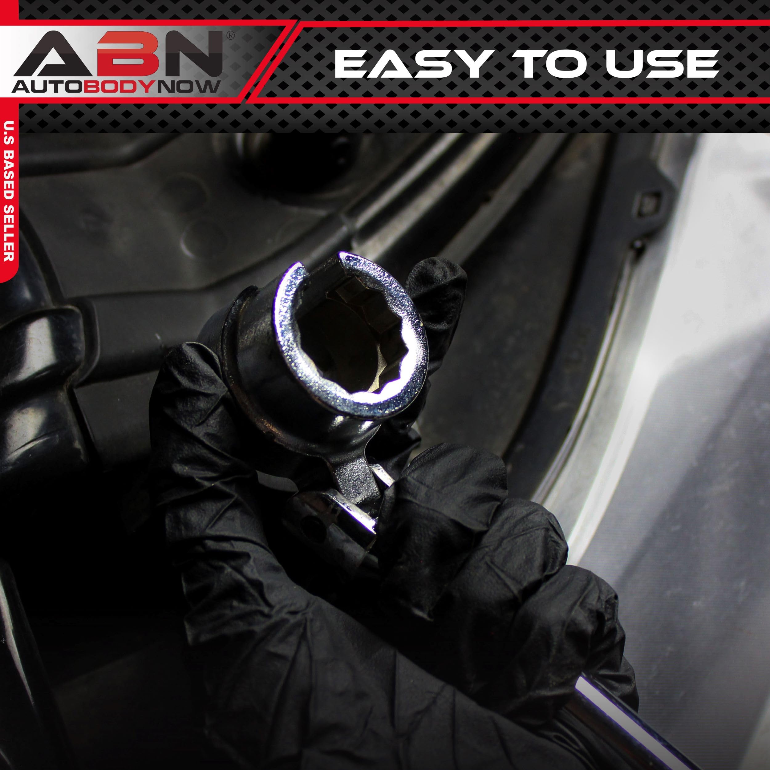 ABN Oxygen Sensor Socket Wrench Set - 6-12 Point Dual Head Flexible O2 Sensor Removal Tool for Automotive Repair & Maintenance (1-Piece Kit) - Perfect for Mechanics & DIY Car Enthusiasts
