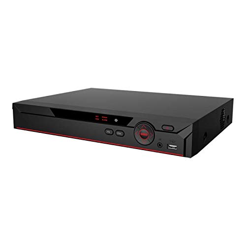 16 Channel Penta-Brid 4K Mini 1U DVR - H.265+/H.265, 8MP@30fps, HDCVI/AHD/TVI/CVBS/IP Inputs | 1 SATA, 2 USB, HDD Not Included | Ideal for Home Security & Business Surveillance Systems