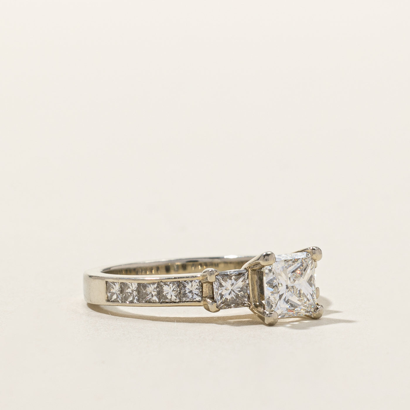 2.10ctw Princess Cut Diamond Engagement Ring - SI1 Clarity, Size 6.5 - Perfect for Proposals, Anniversaries & Romantic Occasions