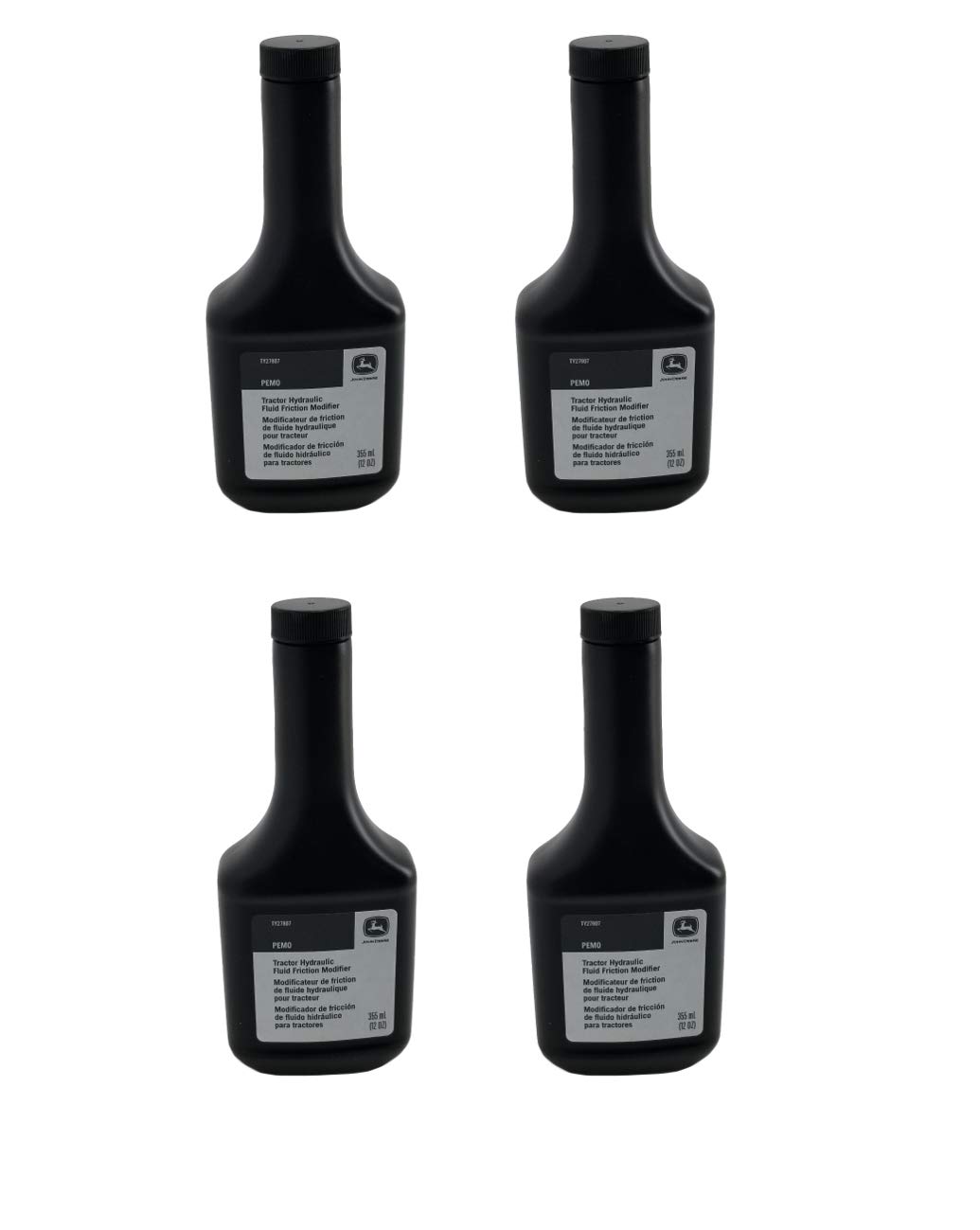 John Deere TY27807 Tractor Hydraulic Fluid Friction Modifier (4 Pack) - OEM Quality for Smooth Hydraulic System Performance - Ideal for Farming, Construction & Heavy Equipment Maintenance