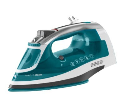 Black and Decker ICR1924 110V Steam Iron with Auto Shut-Off - Perfect for Home, Travel & Professional Garment Care