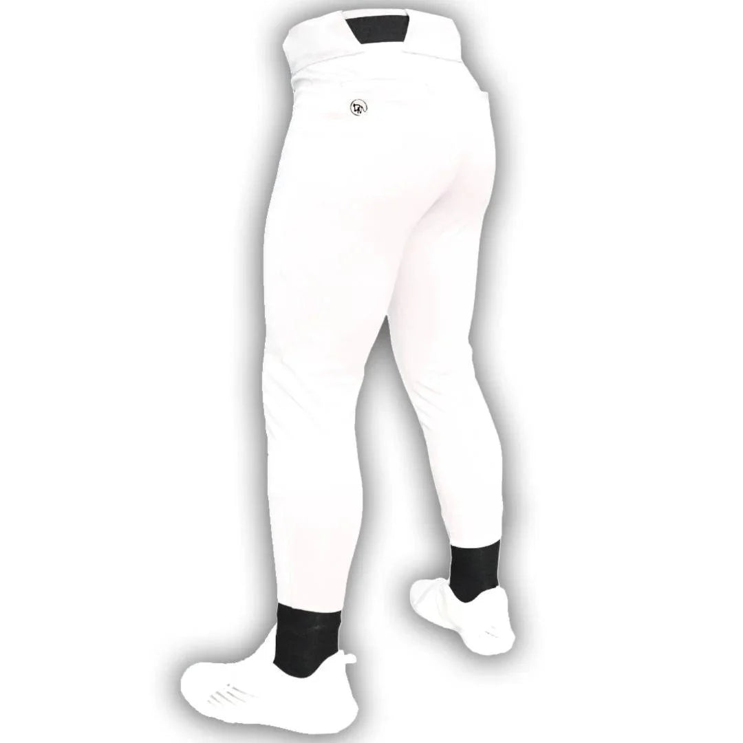 Original Dirty Mids The Essentials Baseball Pants for Men - White - Comfortable & Durable Baseball Uniform Pants for Practice, Games & Training