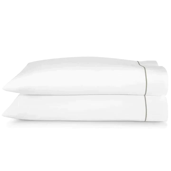 Luxury Embroidered Percale Pillowcases Set of 2 - 100% Cotton Hotel Quality Bedding for Ultimate Comfort - Perfect for Master Bedroom, Guest Room & Home Decor