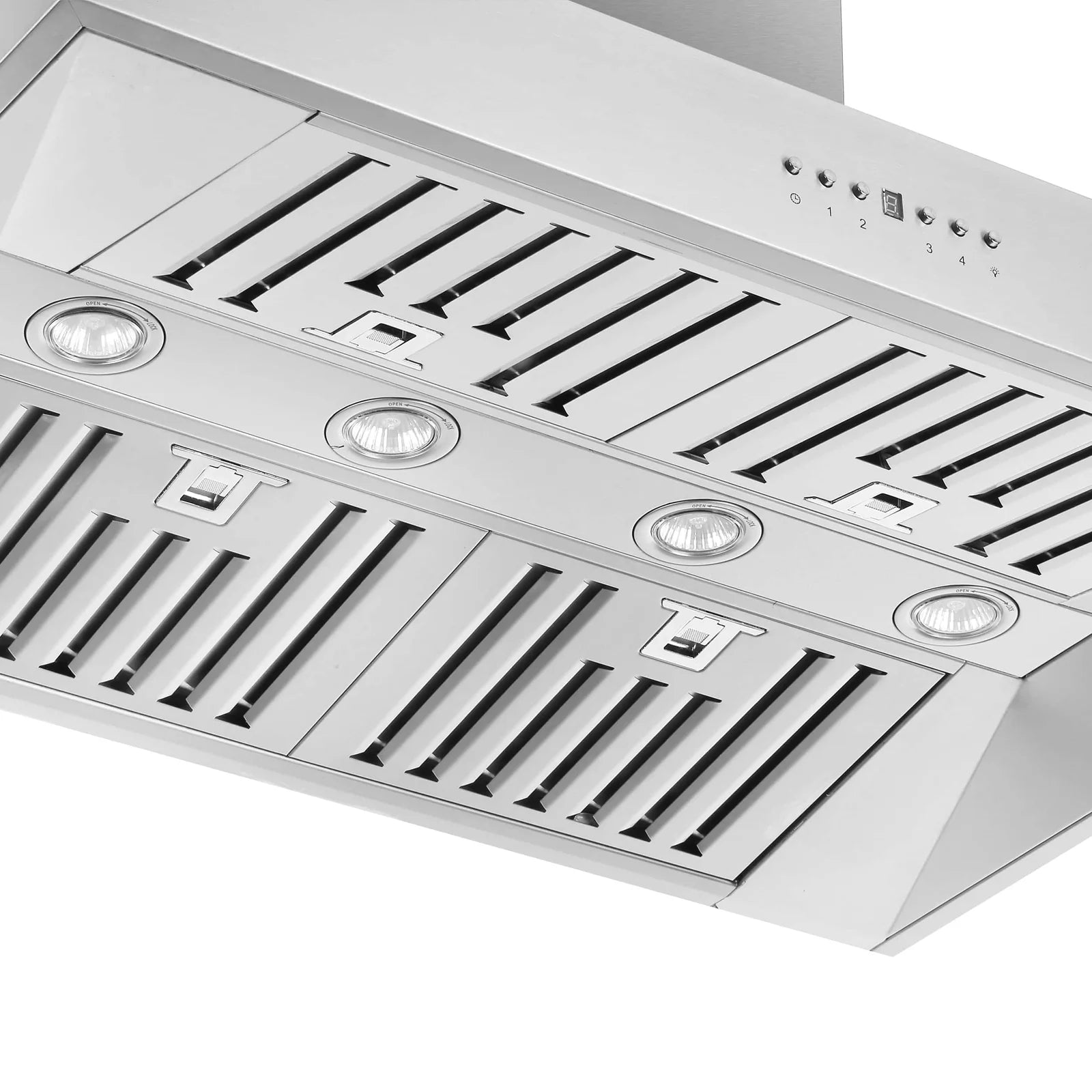 Forno Orvieto 36 Inch 1200 CFM Stainless Steel Wall Mount Range Hood - FRHWM5094 - Powerful Kitchen Ventilation for Smoke & Odor Removal - Perfect for Home Chefs & Modern Kitchens