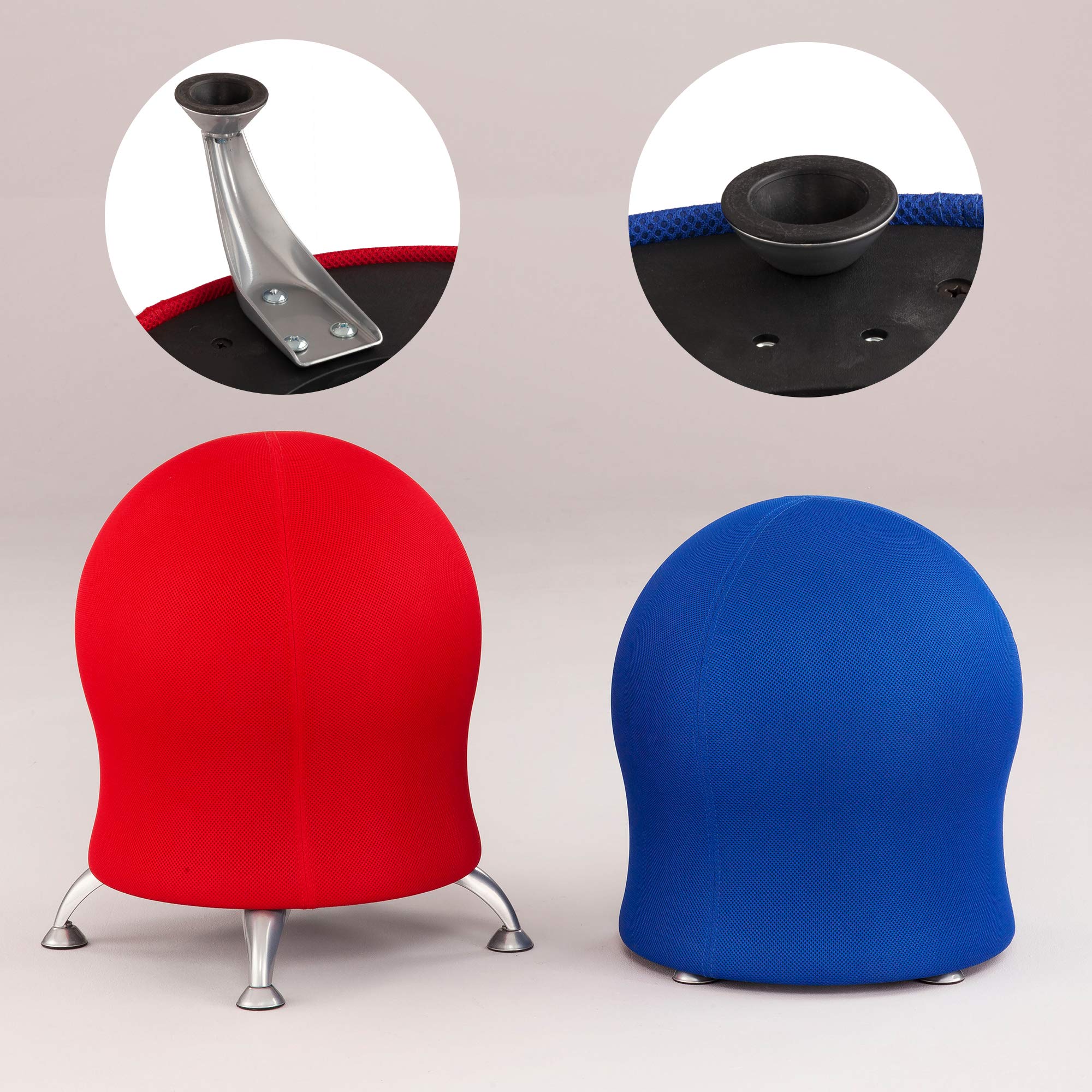 Safco Zenergy Ball Chair - Anti-Burst Inflatable Active Seating for Home Office, Classroom & Workspace - Perfect for Ergonomic Sitting, Yoga, and Focus Enhancement