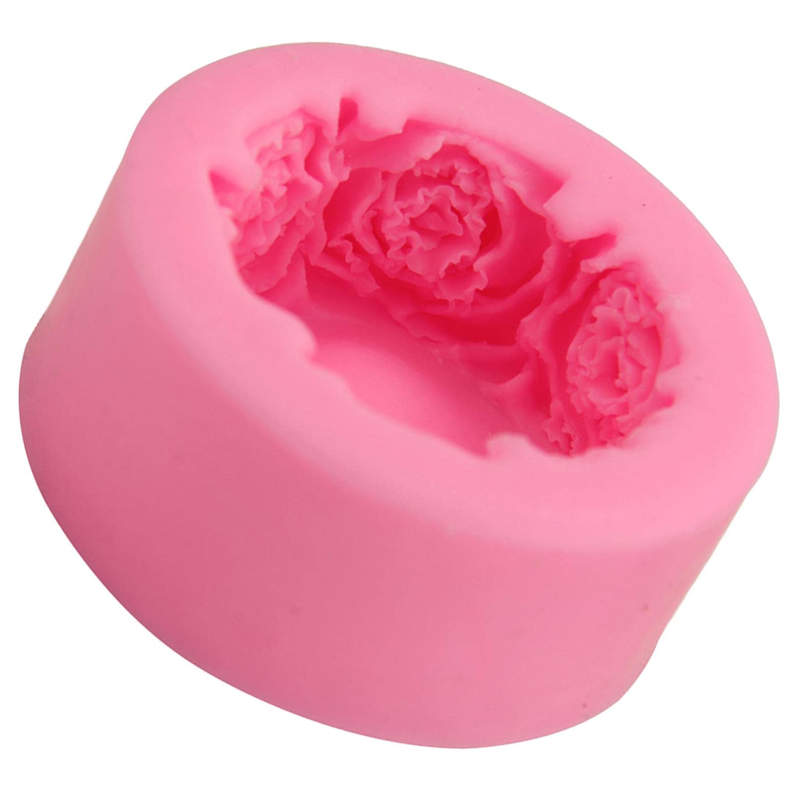 Enakshi Rose Silicone Mold for DIY Aroma Candles, Handmade Plaster & Resin Crafts - Multi-Purpose Crafting Supplies for Home Decor, Wedding Favors, Gift Making & DIY Projects