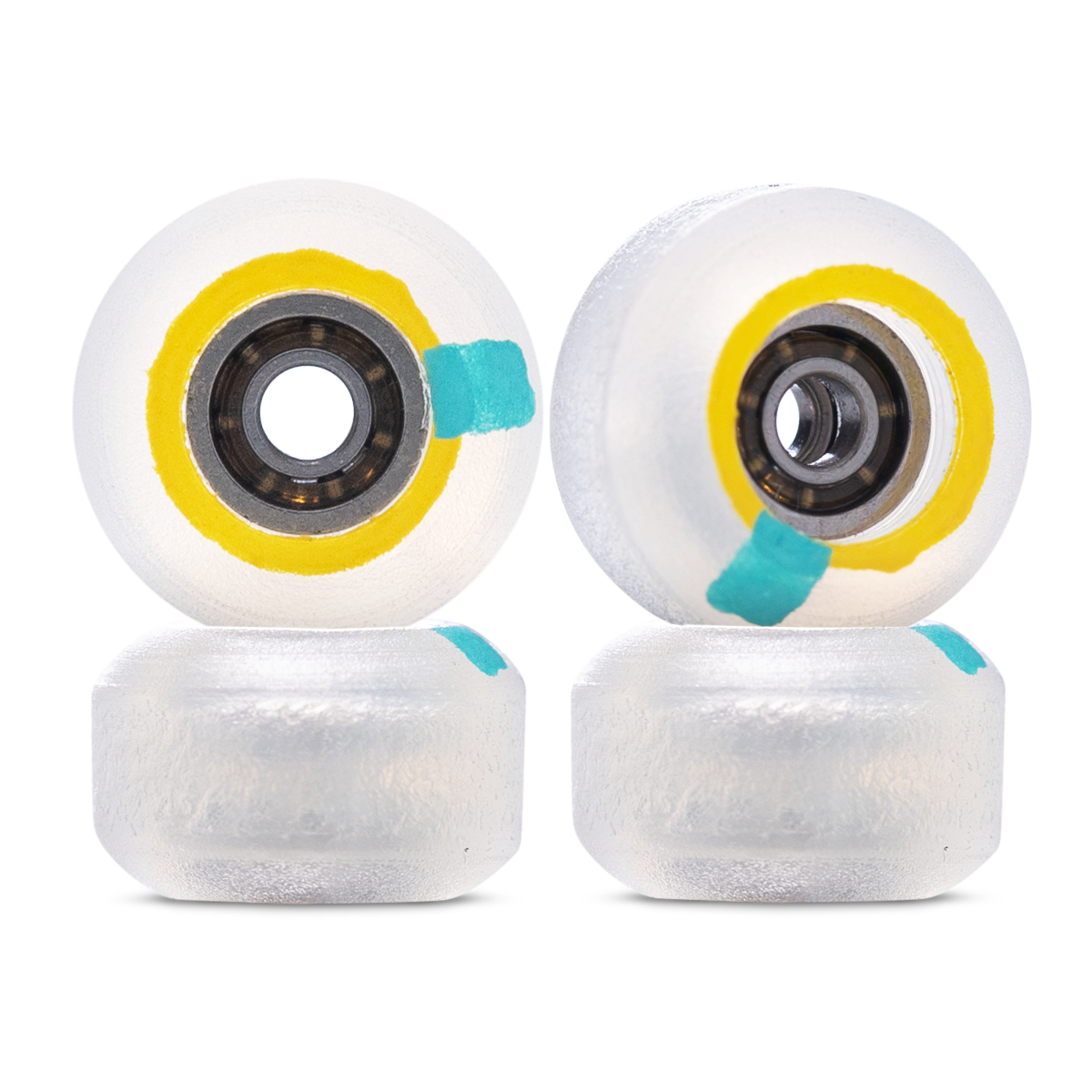 Yellowood Y3 Fingerboard Wheels - Premium Dual Bearing Skateboard Wheels for Professional Fingerboarding - Perfect for Tricks, Stunts & Indoor Skate Park Practice