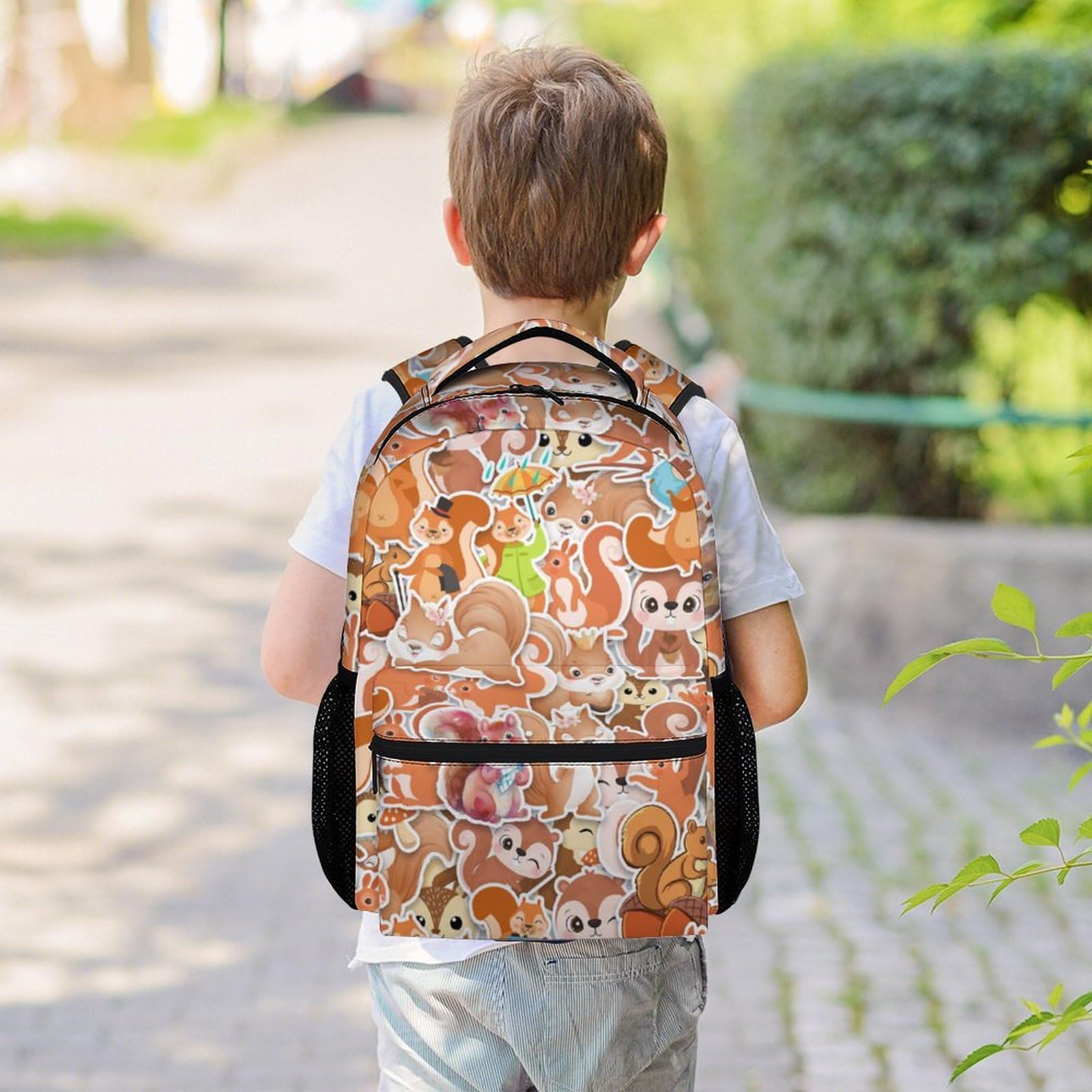 Cute Squirrel Backpack for Kids - 16 Inch Lightweight School Bookbag for Girls & Boys | Durable Backpack for Elementary, Middle School & Outdoor Adventures