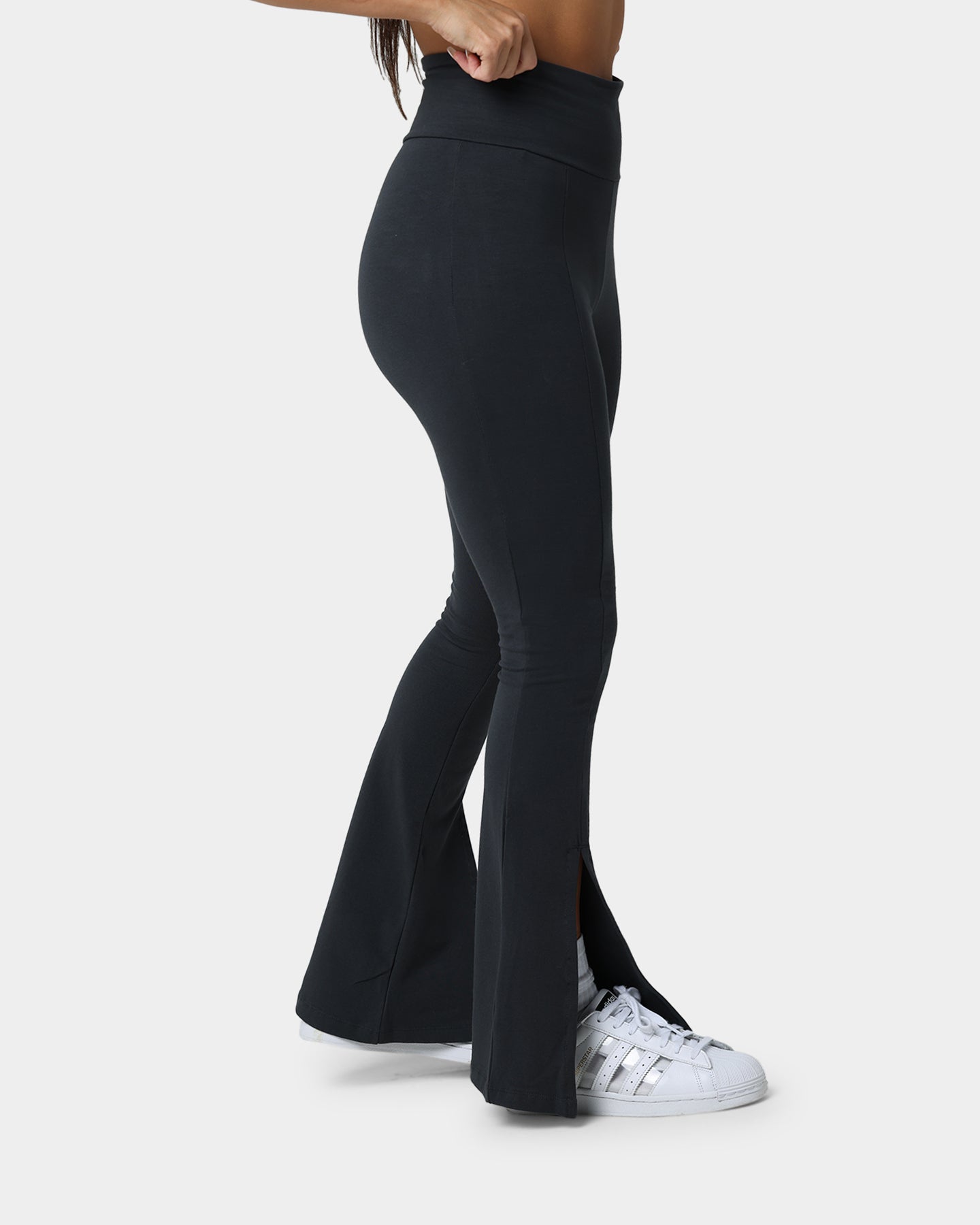 Adidas Women's Running Tights - Carbon Black High-Waisted Workout Leggings for Yoga, Gym & Activewear