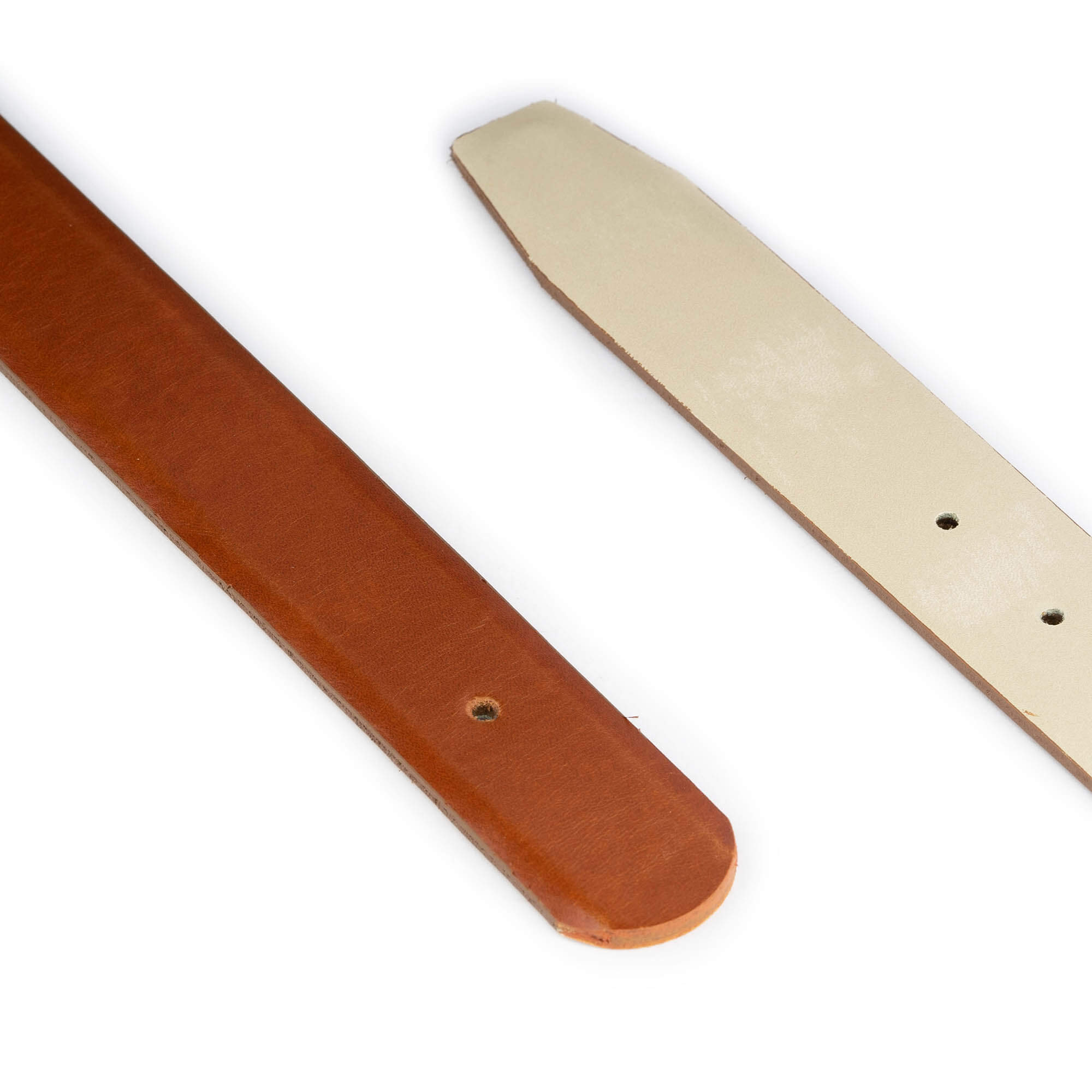 Premium 3.5cm Light Tan Genuine Leather Belt Strap for Cartier Buckles Replacement - Durable Men's Dress Belt for Business, Office & Formal Occasions