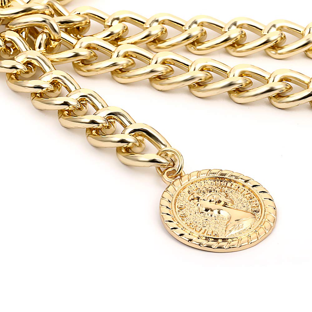 Adjustable Multilayer Alloy Waist Chain for Women - Gold Body Jewelry for Jeans & Dresses | Perfect for Parties, Weddings & Beach Outfits | Size S