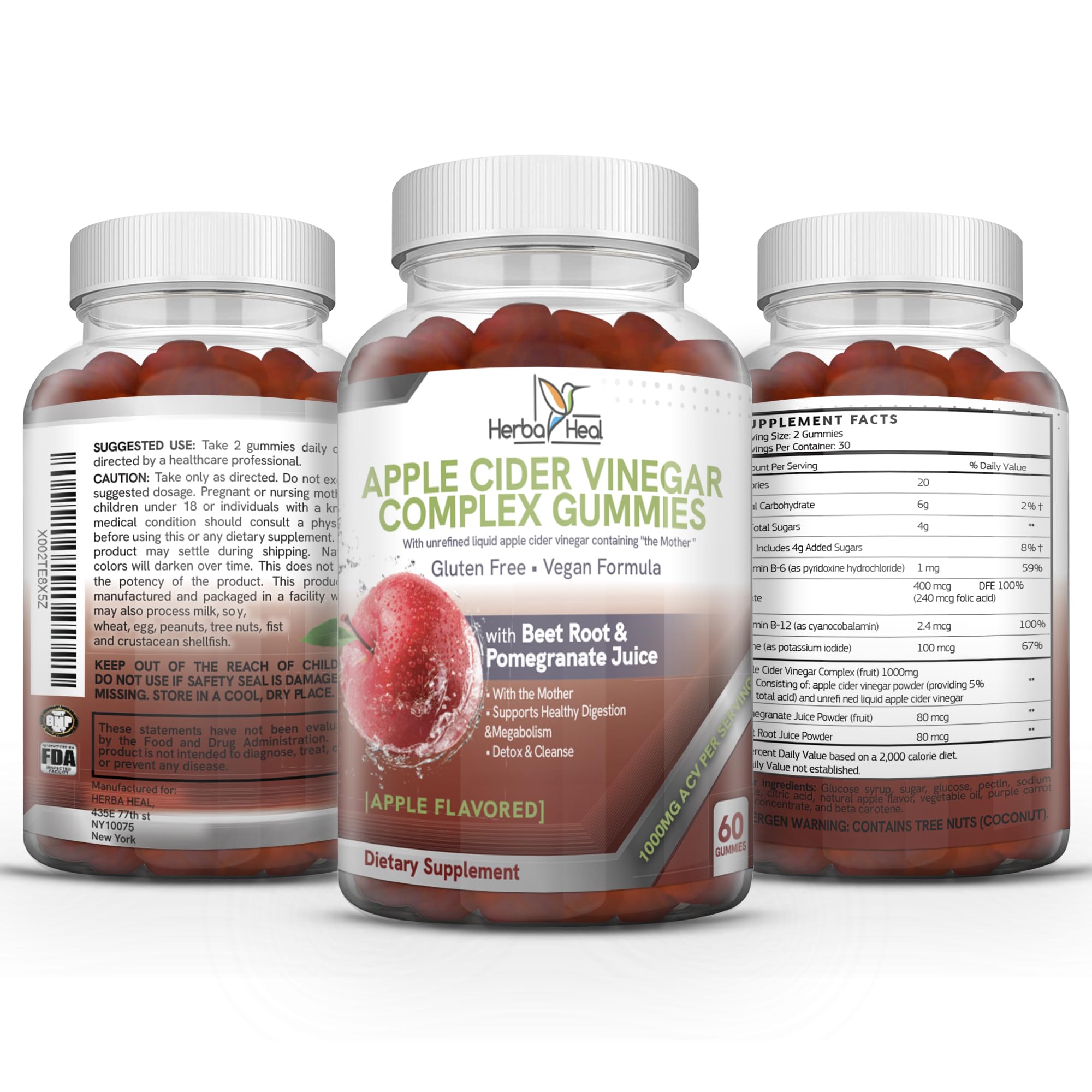 Organic Apple Cider Vinegar Gummies with Mother - Keto ACV Gummies for Weight Loss, Belly Fat Burner & Metabolism Booster - Natural Detox & Digestive Support for Women - Perfect for Keto Diet & Daily Wellness Routine