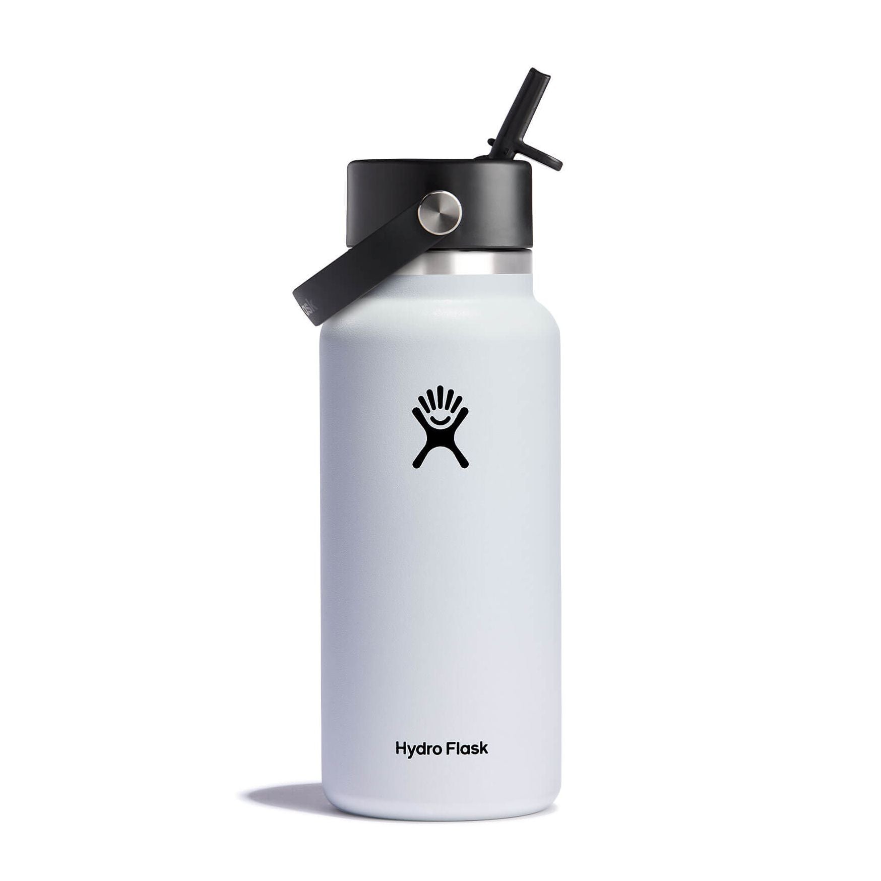 Hydro Flask 32 oz Wide Mouth Water Bottle with Flex Straw Lid - Insulated Stainless Steel Vacuum Flask for Hiking, Gym & Outdoor Activities