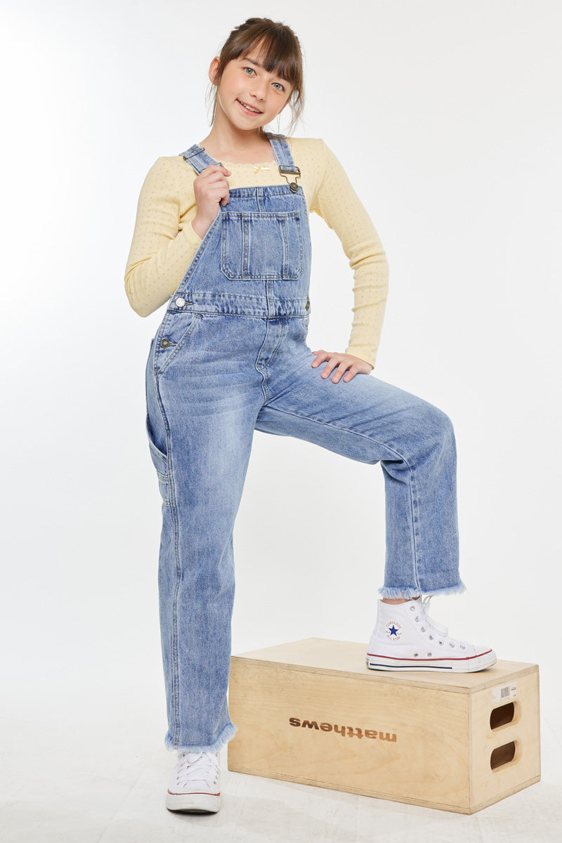 Cordelia Relaxed Kid Overalls - Comfortable Denim Overalls for Boys & Girls - Perfect for Playtime, School & Outdoor Adventures