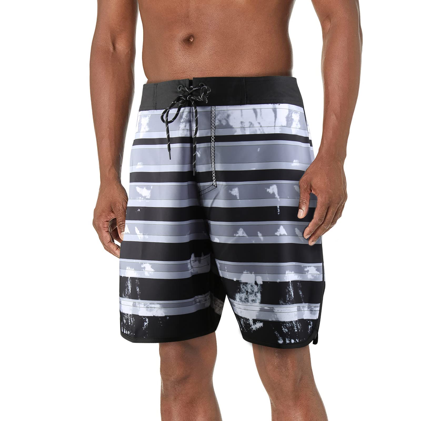 BOOMCOOL Men's Swim Trunks 2-Pack - Quick Dry Board Shorts with Funny Print | Beach, Pool & Vacation Swimwear for Summer Outdoor Activities
