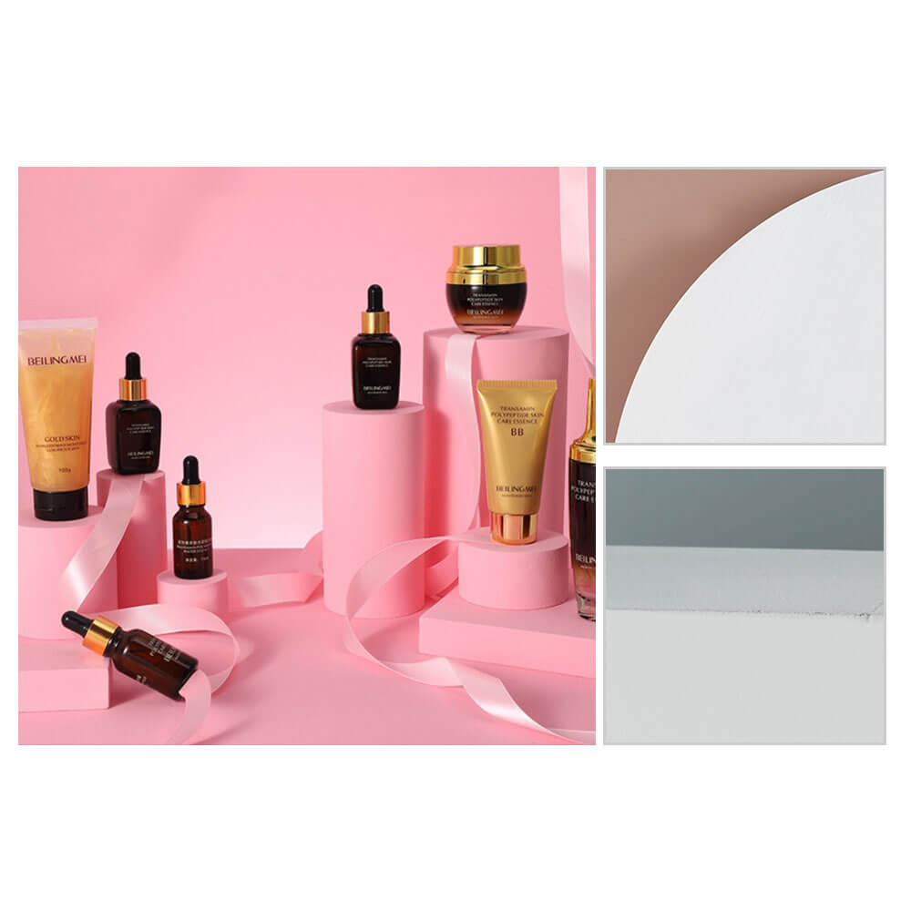 Professional Photo Decor Cylinder Blocks - White Background Props for Product Photography | Perfect for E-commerce, Jewelry, Cosmetics & Small Item Display