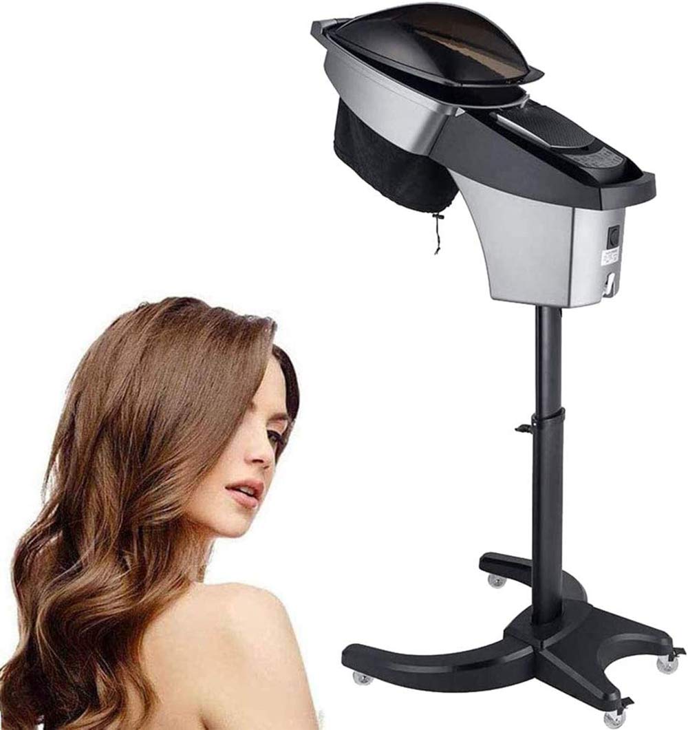 Professional O3 Ozone Infrared Hair Steamer with Wheels - Multifunctional Micro Mist Hair Spa Equipment for Home & Salon Use | Deep Conditioning Treatment for Dry, Damaged Hair & Scalp Care
