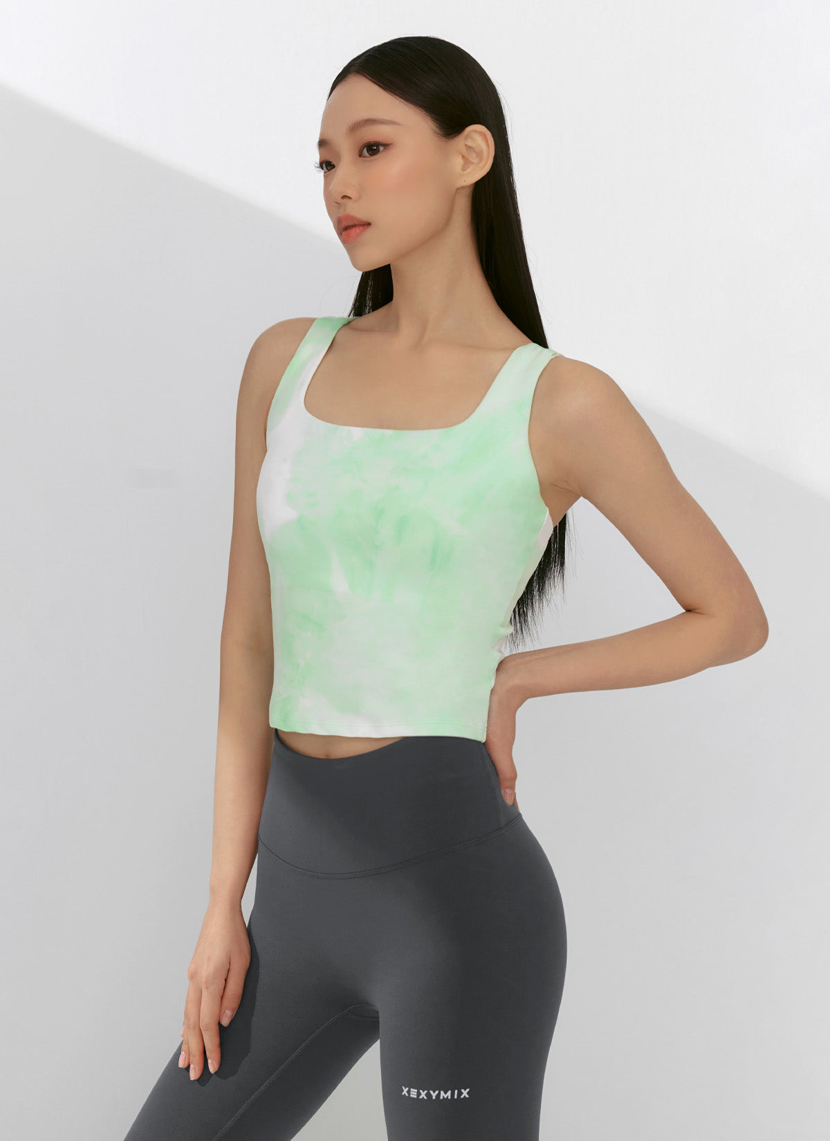 Trendy Tie Dye Square Crop Top for Women - Soft Comfort Fit Summer T-Shirt - Perfect for Beach, Music Festivals & Casual Outings
