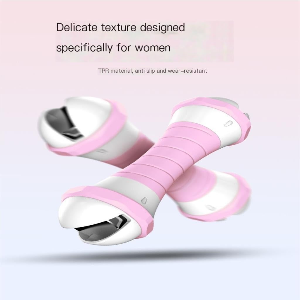 Adjustable Dumbbells Set - 5kg Pink Unisex Home Gym Equipment for Strength Training & Fitness | Perfect for Home Workouts, Weightlifting & Muscle Building