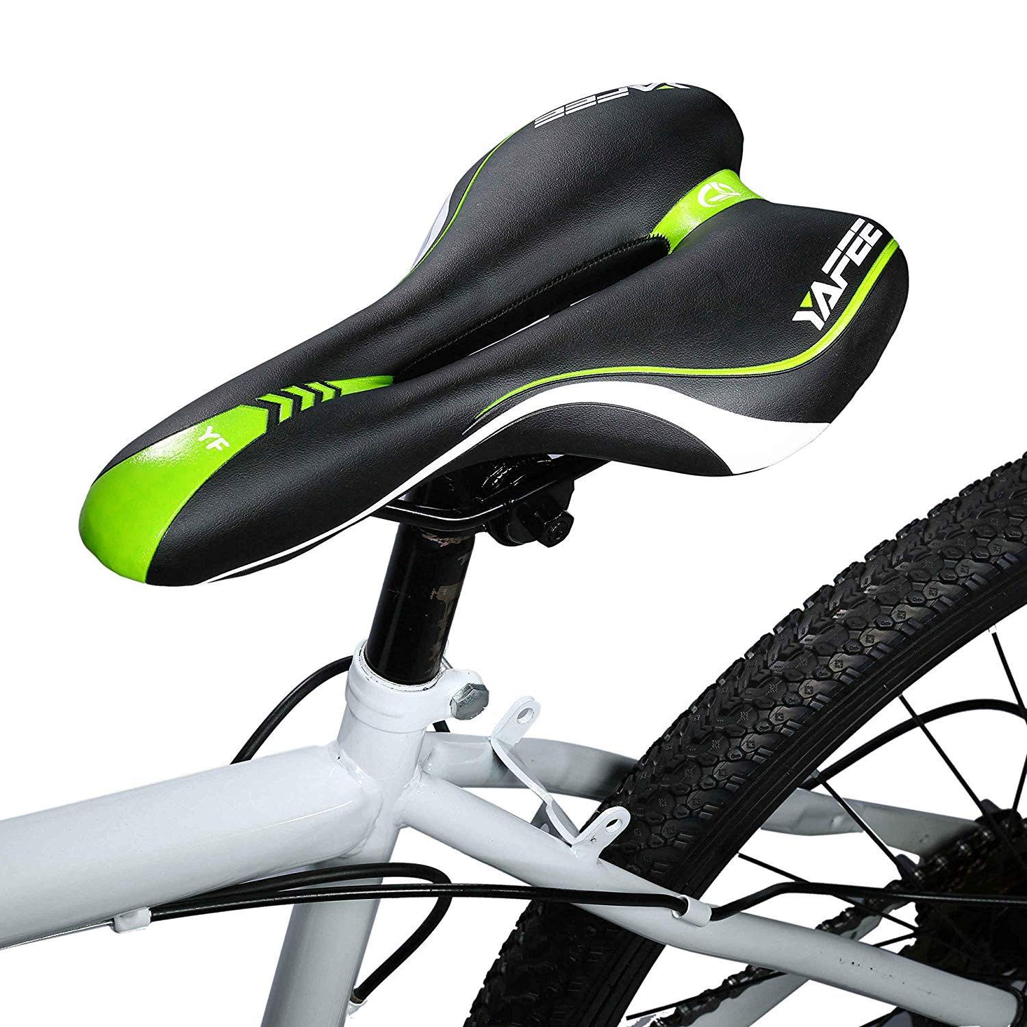 **Comfortable Mountain Bike Saddle with Breathable Design & Central Relief Zone - Ergonomic Bicycle Seat for Road & MTB - Perfect for Long Rides, Commuting & Outdoor Adventures**
