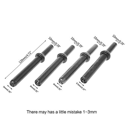 4-Piece Heavy Duty Pneumatic Air Rivet Hammer Set with 0.401
