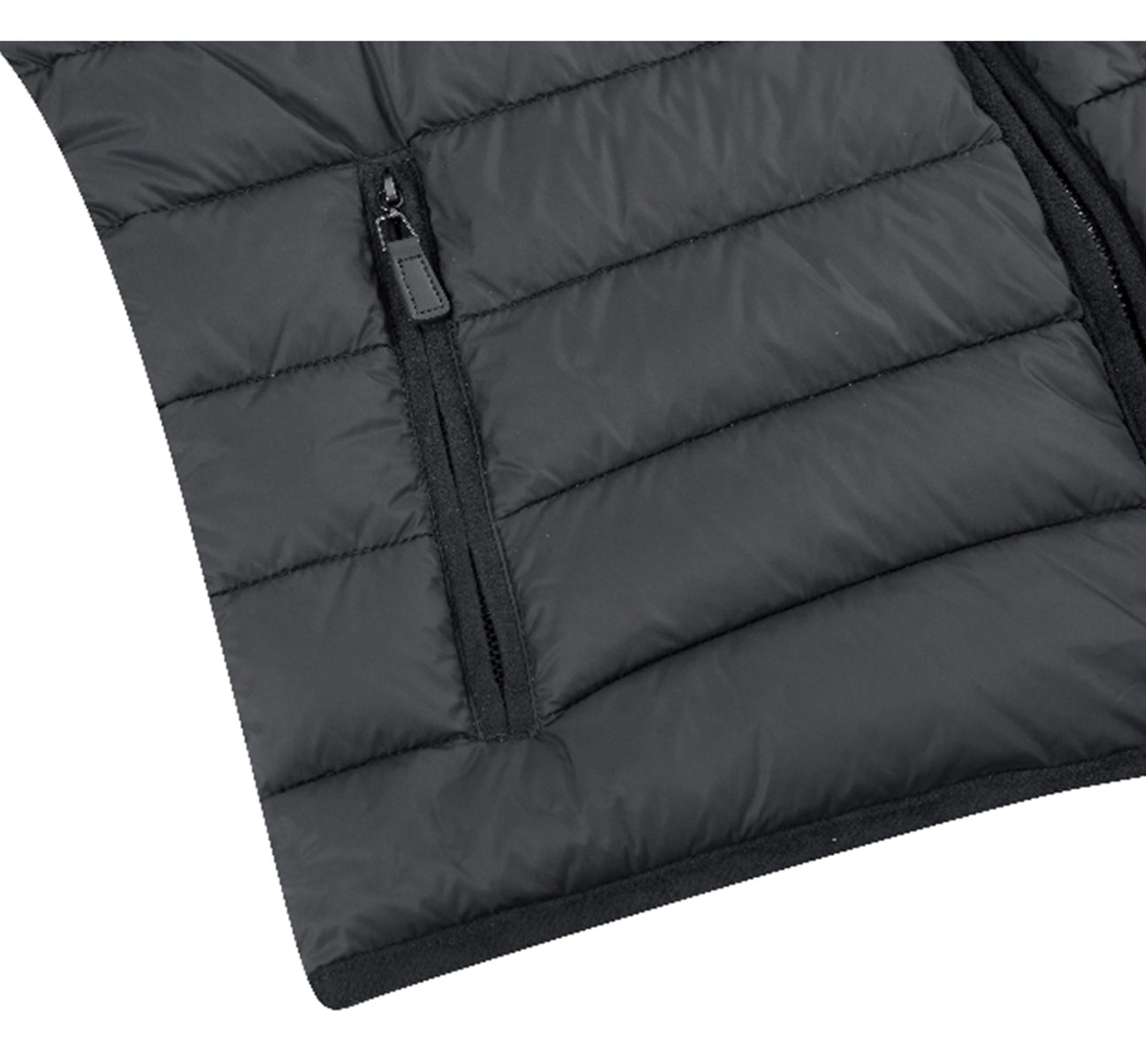 Alessandro Vitello by Renoir Jonathan Nylon Down Black Vest 831 11 - Lightweight Warm Winter Puffer Vest for Men, Outdoor Activities & Casual Wear