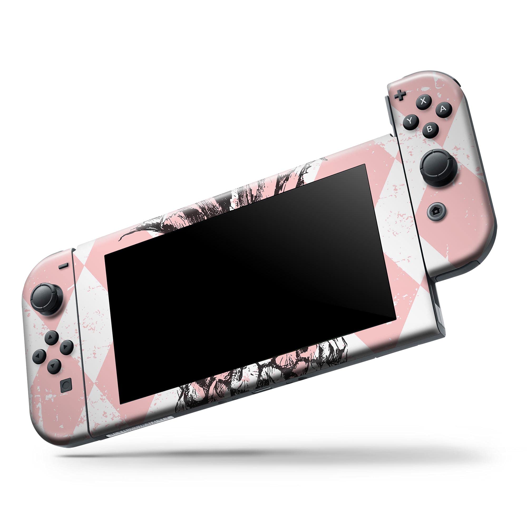 Nintendo Switch Lite Skin Decal - Scratch-Resistant Removable Vinyl Wrap Cover - Tropical Summer Pink Pineapple Design | Perfect for Gaming Protection & Style Enhancement