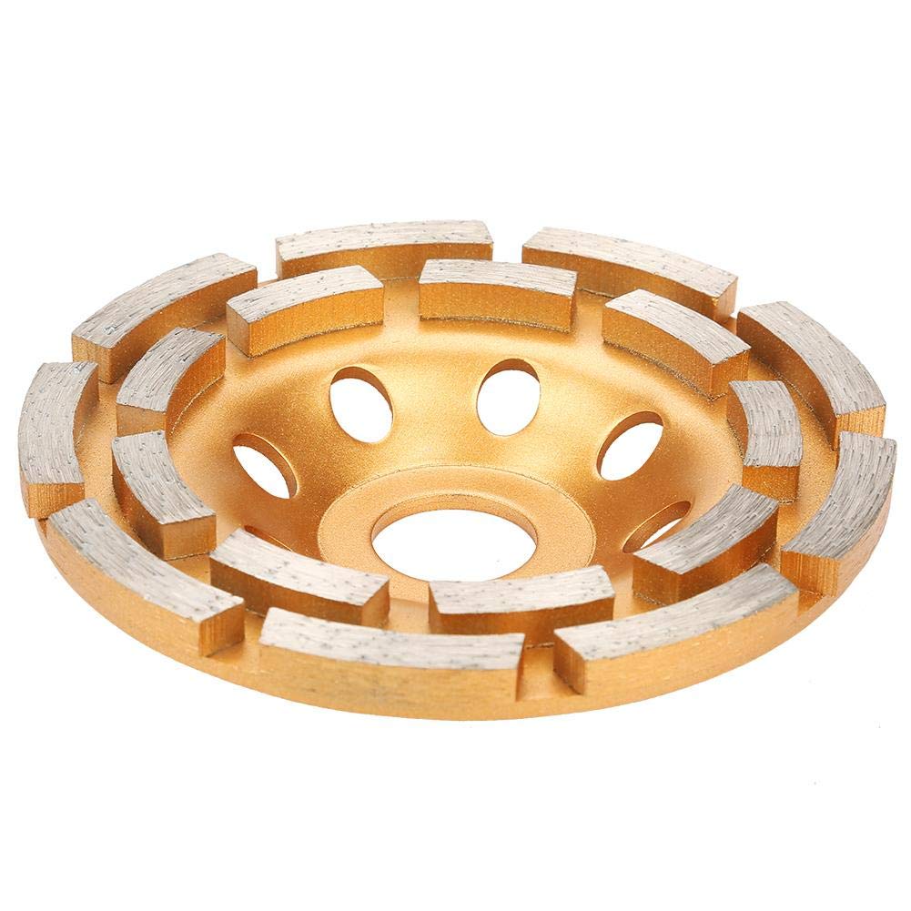 5 Inch 115mm Diamond Concrete Grinding Wheel for Angle Grinder - Metal Bonded Gold Grit Disc for Smoothing, Polishing & Resurfacing Concrete Floors, Walls & Countertops