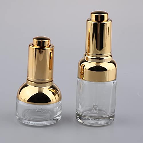 2 Pack 30ml Empty Dropper Bottles for Essential Oils, Perfume & DIY Liquids - Leak-Proof Glass Vials with Pipette - Perfect for Aromatherapy, Travel & Crafting