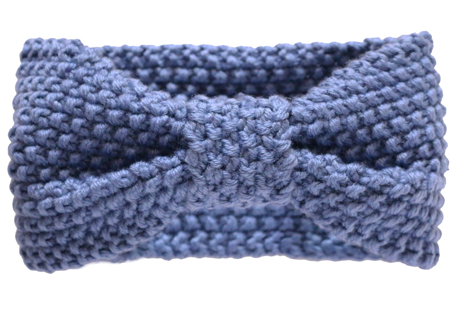 KMystic Crochet Bow Winter Headband Ear Warmer for Women - Soft Knit Beanie Hat with Fleece Lining (16 Colors, Blue) - Perfect for Cold Weather, Snow Sports & Outdoor Activities