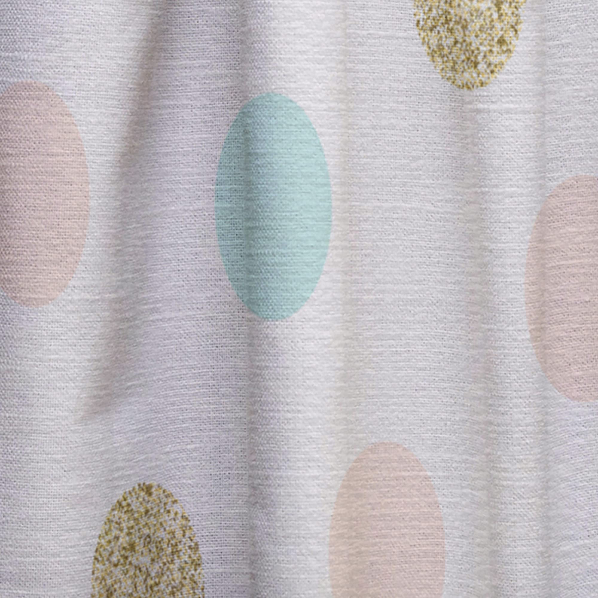 DesignQ Gold Chic Design III Thermal Insulated Curtains - 52x63 Inch Single Panel for Bedroom & Living Room - Elegant Window Drapes for Home Decor, Energy Saving & Light Blocking