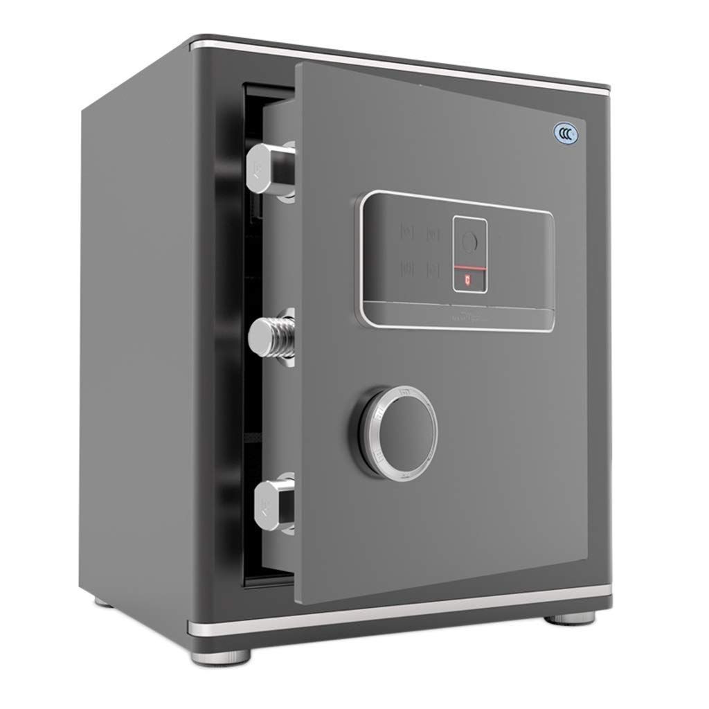 Steel Home Security Safe Box - Electronic Password & Fingerprint Lock for Bedroom, Office, or Travel - Protect Jewelry, Cash & Documents - Compact & Portable Design for Easy Storage