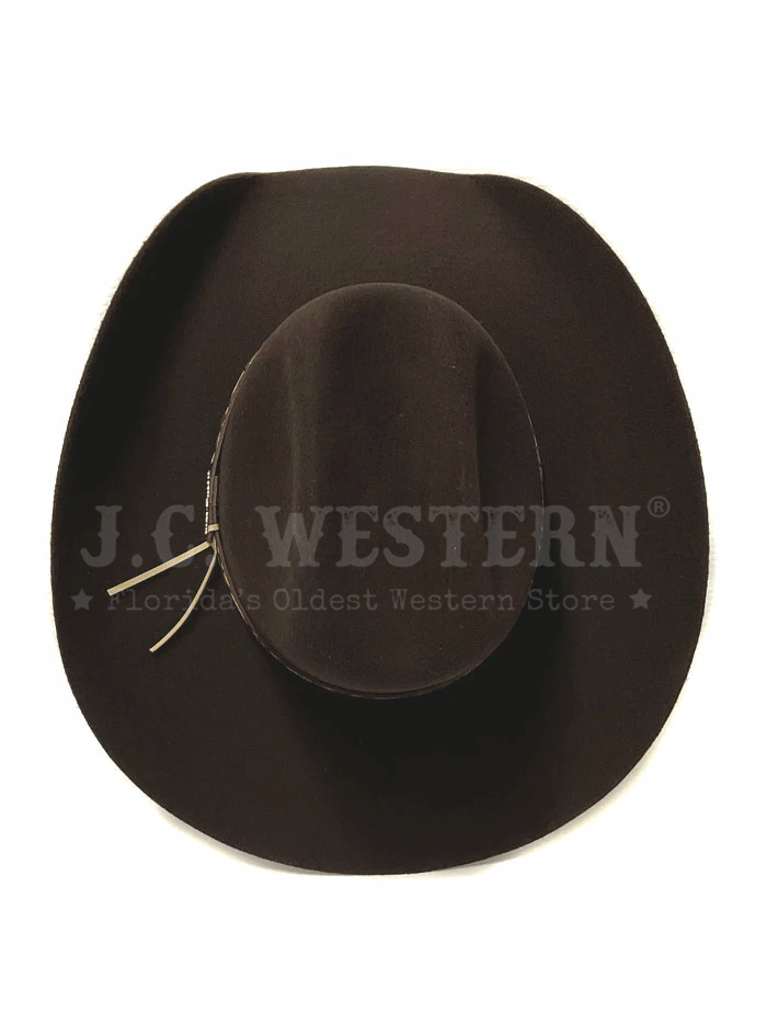 Resistol Jason Aldean Collection Amarillo Sky Felt Cowboy Hat for Men - Chocolate Brown Western Style Hat for Country Music Fans, Outdoor Events & Rodeo Shows