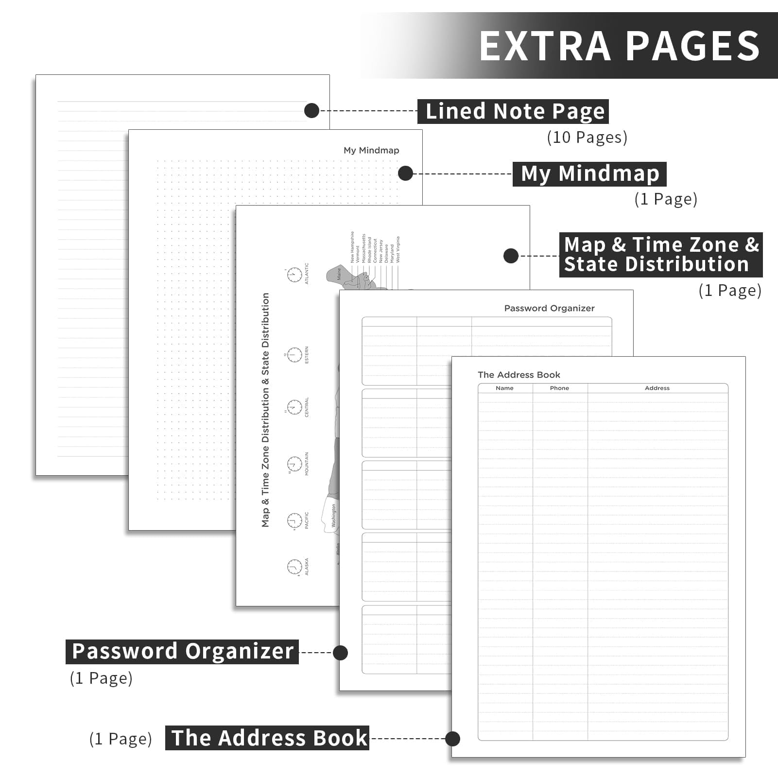 2025-2026 Weekly & Monthly Planner - 15 Month Calendar from Jan 2025 to Mar 2026, A4 Size 8.5x11 Inches with 14 Notes Pages, Vegan Leather Soft Cover & Inner Pocket - Perfect for Work, School & Personal Organization (Black)
