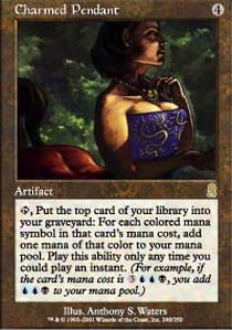 Magic The Gathering Charmed Pendant - Odyssey Expansion Collectible Card Game Accessory - Perfect for MTG Tournaments, Cosplay & Fantasy Gaming Events