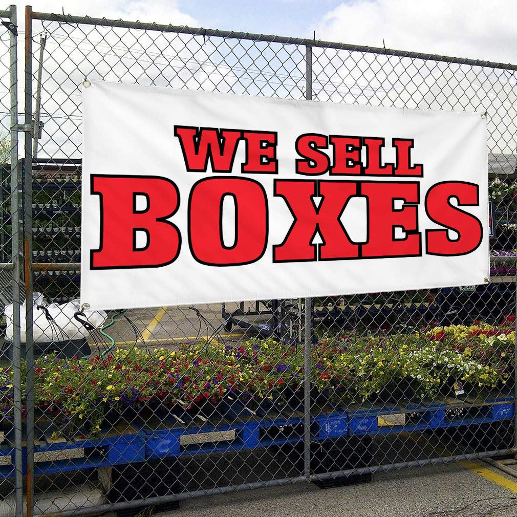 Durable 48x96 Inches Vinyl Banner with 8 Grommets - Weatherproof Outdoor Business & Yard Signs - Multiple Sizes Available for Commercial & Industrial Use - Perfect for Storefronts, Events, and Construction Sites