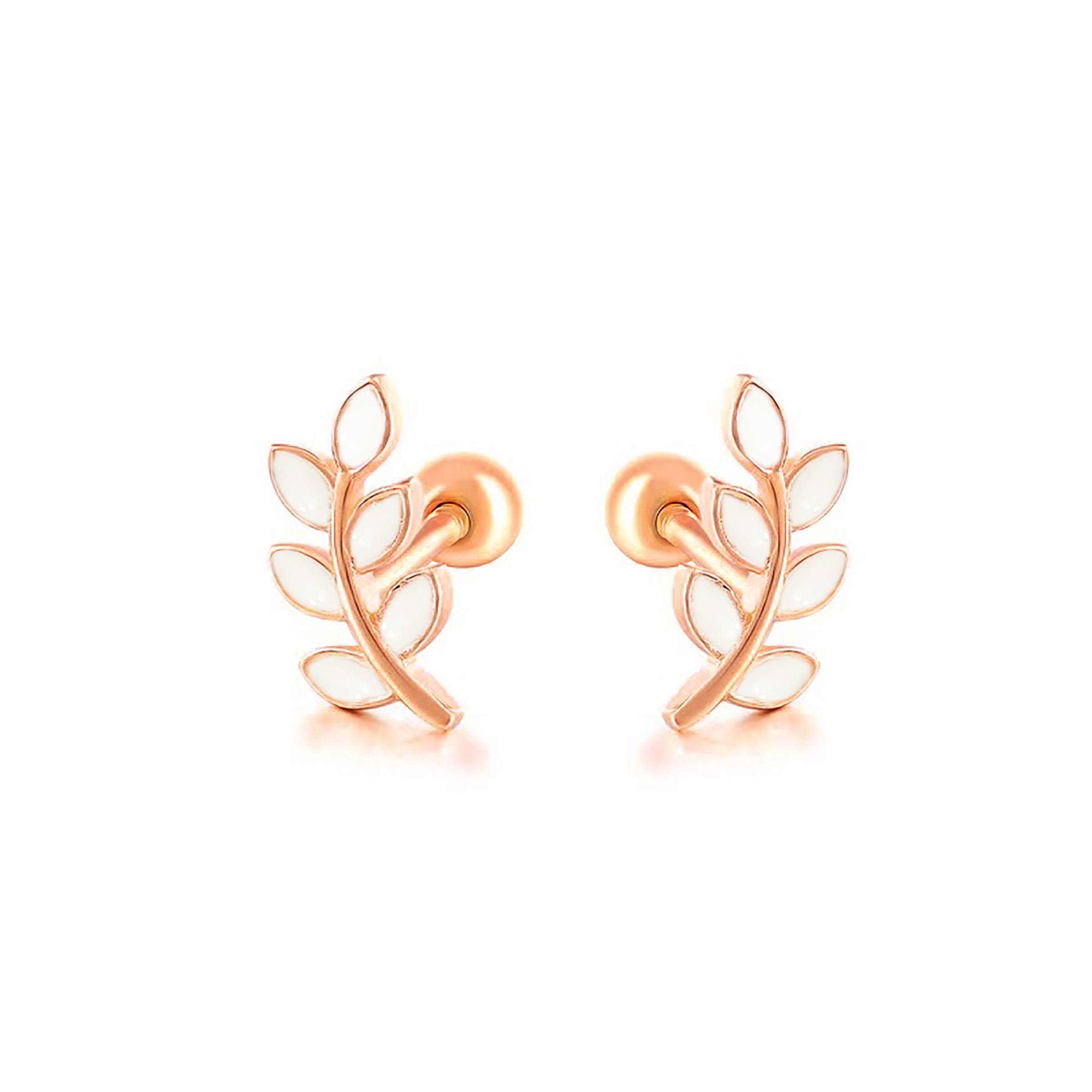 Golden Laurel Breastmilk Earrings - Dainty Gold Breastfeeding Jewelry for Moms - Perfect for Nursing, Pumping & Motherhood Gifts