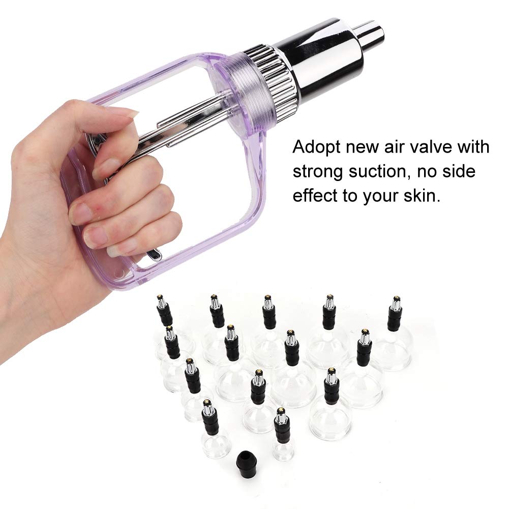 14-Piece Cupping Therapy Set with Glass Suction Cups - Chinese Acupuncture Massage Tools for Pain Relief, Relaxation & Detox - Perfect for Home Use, Spa, and Professional Therapy