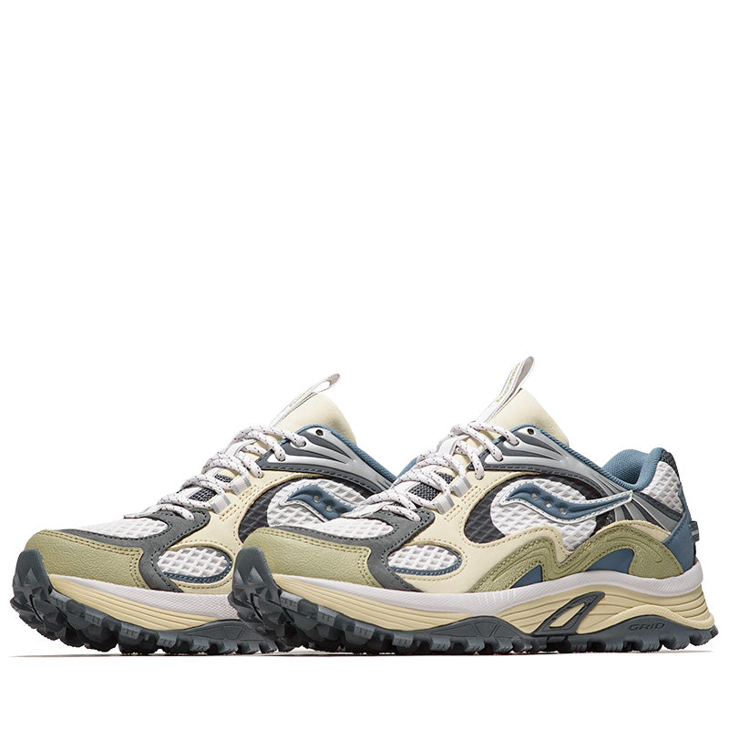 Saucony Grid Aura X Running Shoes - Green/Multi Color - Lightweight & Cushioned for Men's Road Running & Jogging