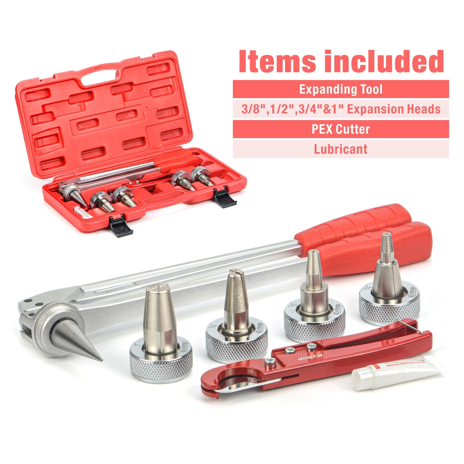 Professional PEX-A Expansion Tool Kit with 1/2
