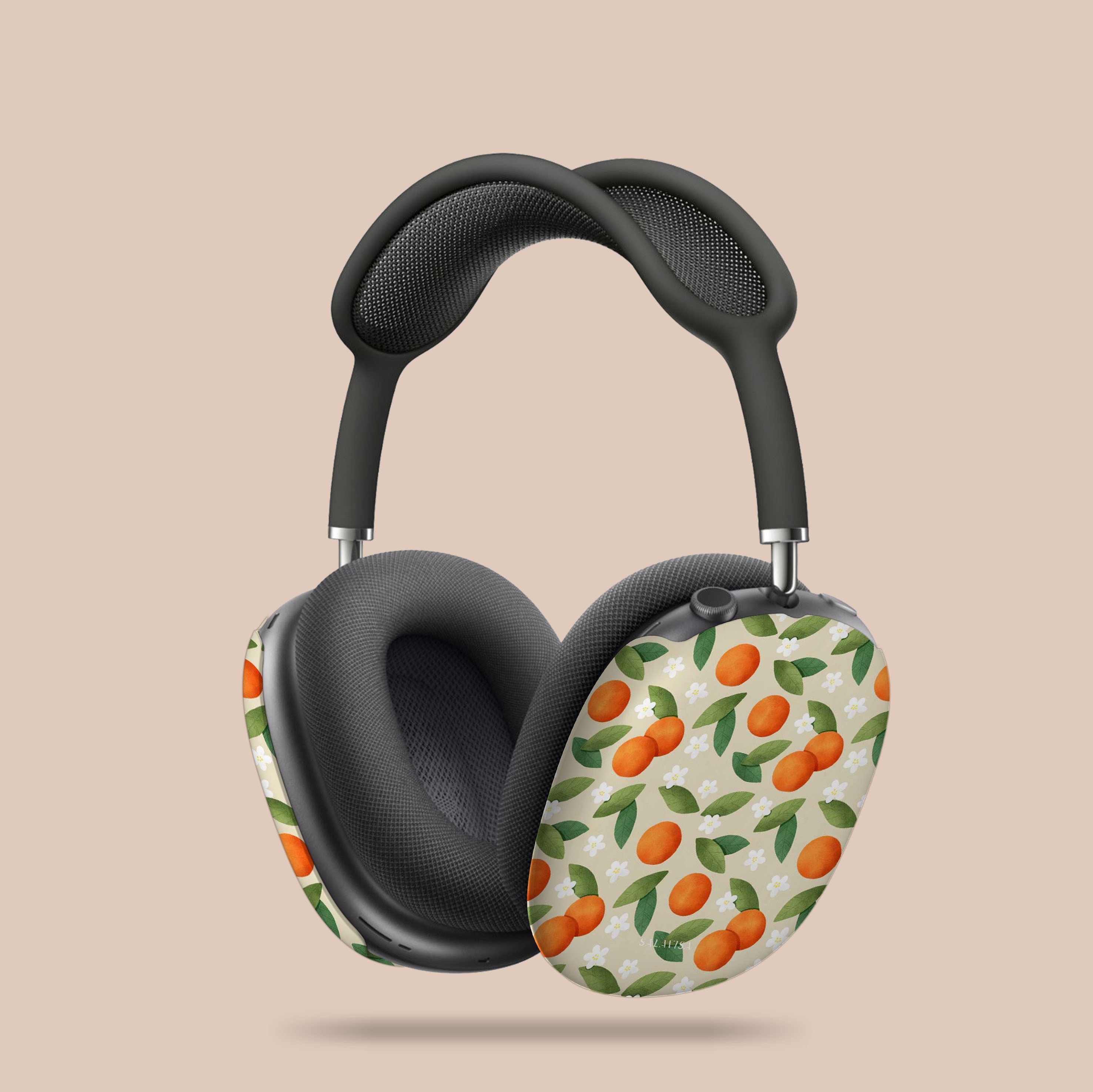 Premium Tangerine Summer Mix AirPods Max Protective Case - Durable Cover for Apple AirPods Max Headphones - Perfect for Travel, Gym & Outdoor Activities