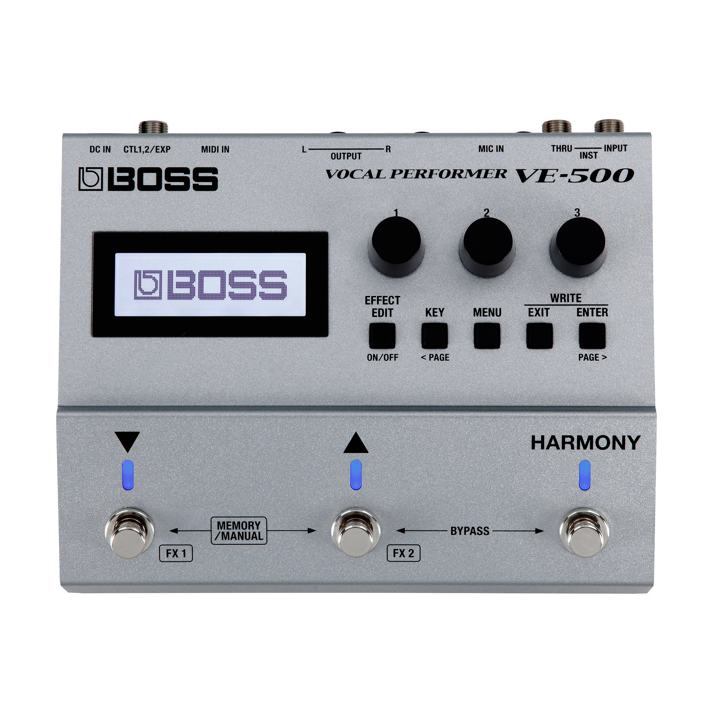 Boss VE-500 Vocal Performer Effects Pedal - Professional Vocal Processor for Singers & Performers - Perfect for Live Shows, Studio Recording & Karaoke Nights