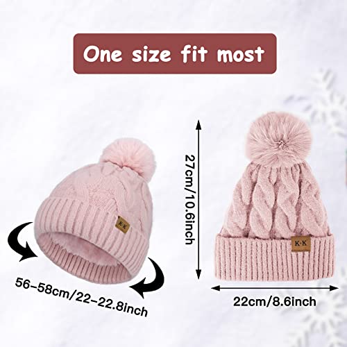Cozy Fleece Knitted Winter Hat for Men & Women - Warm Beanie for Cold Weather - Perfect for Skiing, Snowboarding & Outdoor Activities